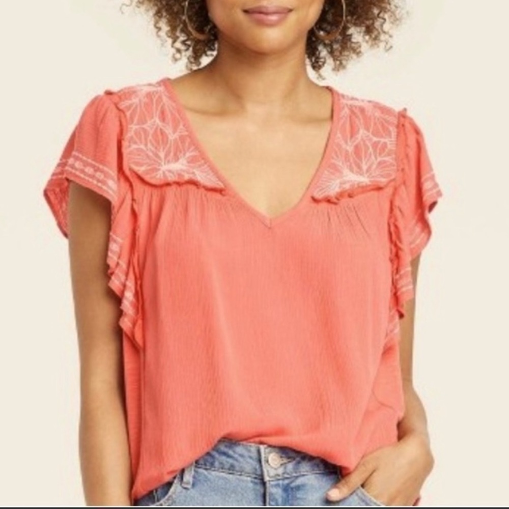 Knox Rose Embroidered Top Women’s (Sz XS)